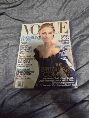 Vogue Magazine Cover - Blue & White May 2006 issue ft Kiera Knightly